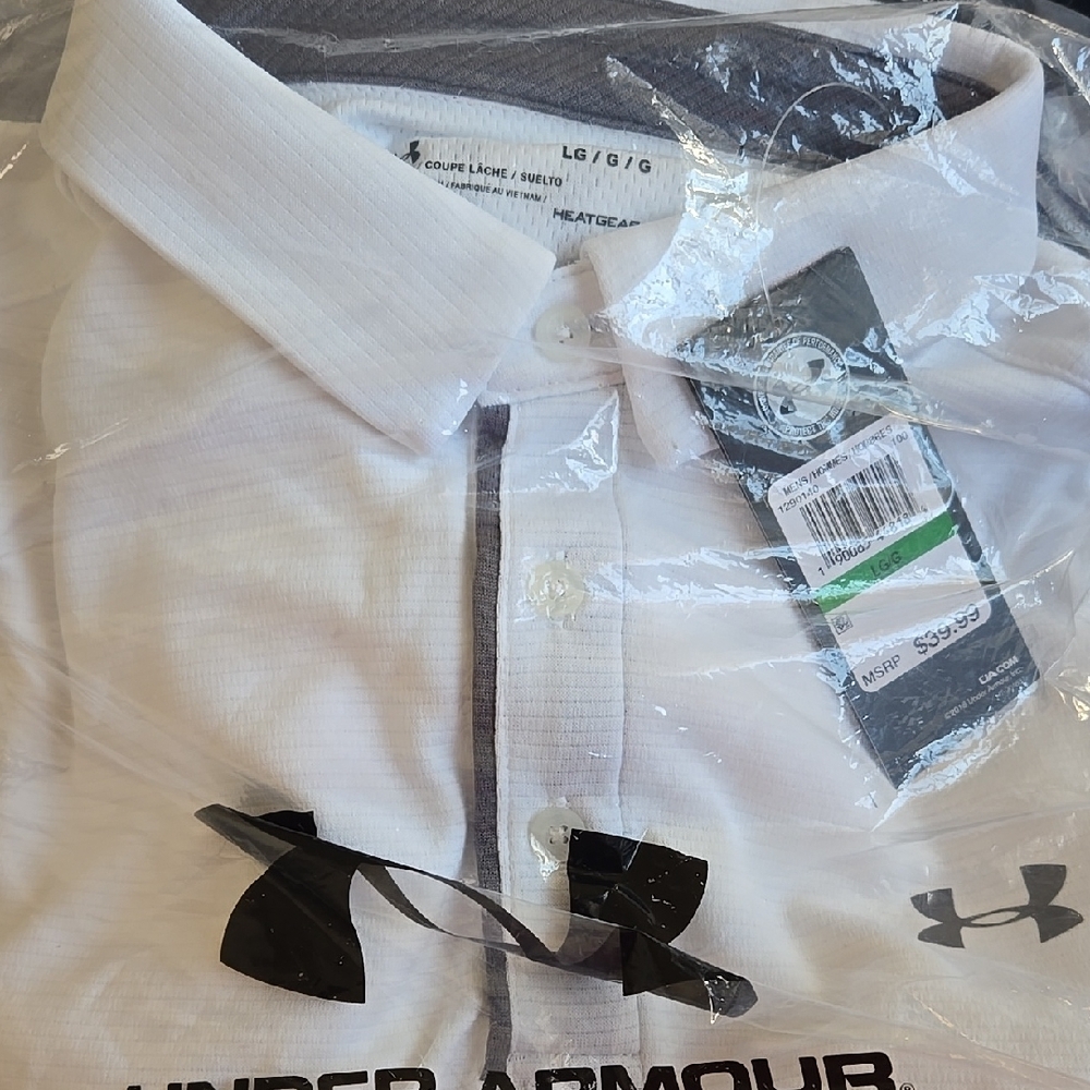 Under Armour Men's White Polo Shirt